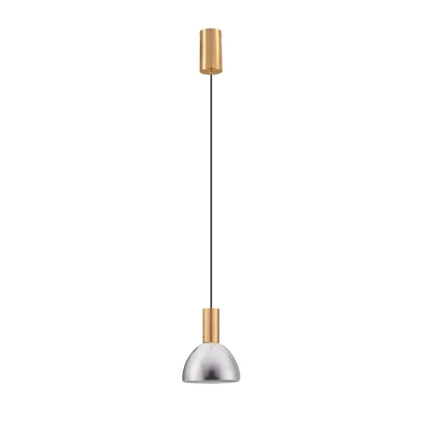 Szklana wisząca lampa SARDUNO LE45136 LED 8W 3000K złota