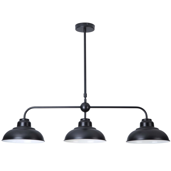 Industrialna lampa wisząca Dragan 5309 czarna do sypialni metalowa