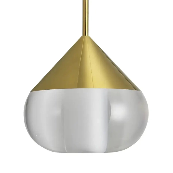 Lampa wisząca metalowa Suza PL0103-GD Yaskr LED 6W 3000K IP44 złota