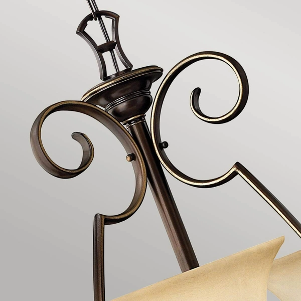 Antyczna lampa wisząca Cello HK-CELLO9 Hinkley metalowa brązowa