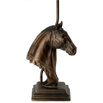 Stołowa lampa koń Eclipse DL-ECLIPSE-BASE Elstead rzeźba brązowa