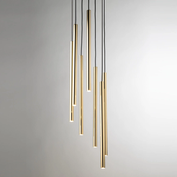 Zwieszana lampa kuchenna Sopel 40740 Sigma metalowa czarna złota