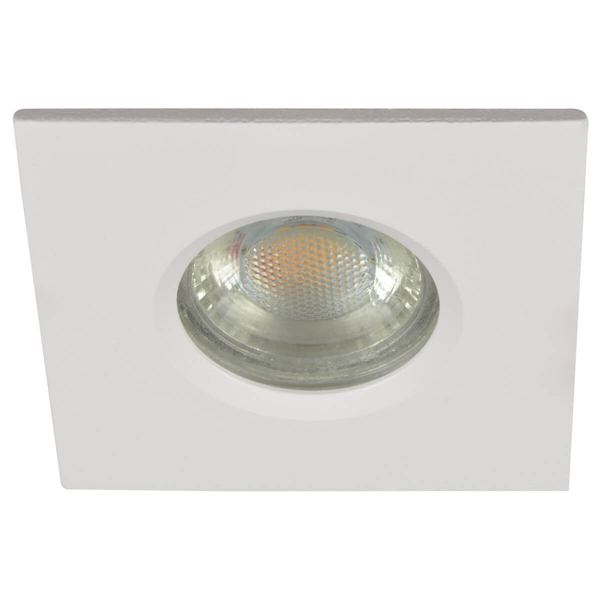 Wpuszczana lampa Ika AZ2864 IP65 na balkon kwadratowa biała
