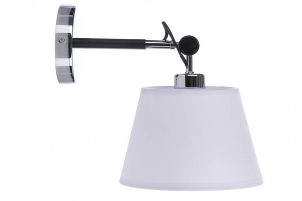 Loftowa lampa ścienna Zyta AZ1533 Azzardo kinkiet z regulacją biała chrom