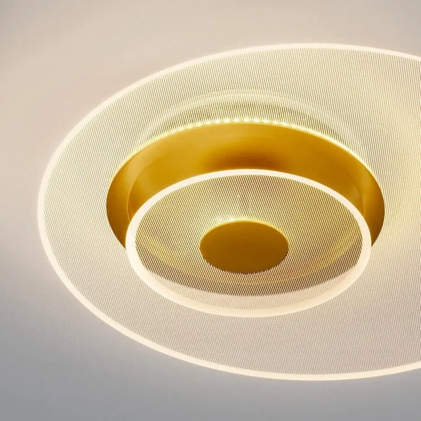 Lampa sufitowa HUARAL LE44442 LED 29W 3000K dyski przezroczysta złota