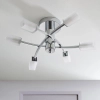 Metalowa lampa sufitowa Havana 146-6CH chrom przezroczysty