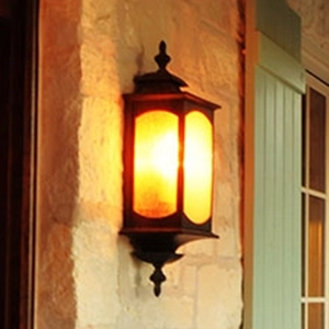 Kinkiet elewacyjny QN-MARKET-SQUARE-L latarenka brązowa