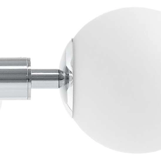 Modernistyczna LAMPA wisząca CUMULUS 10753803 Kaspa metalowa OPRAWA szklane kule balls ZWIS molekuły chrom biała