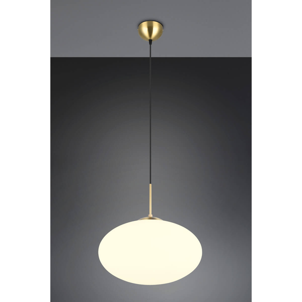 Zwis lampa salonowa FOMENTO 363190108 Trio pojedyncza bubble złoty biały