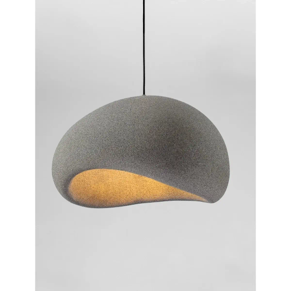 Kopułowa wisząca lampa PALINZA LE45321 sypialniana szara