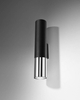 Kinkiet LAMPA ścienna SL.0938 loftowa OPRAWA metalowa tuba czarna chrom