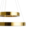 Lampa wisząca art deco CIRCLE DN924-40+60 złota metalowa akrylowa LED 53W 3000K do jadalni