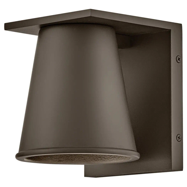 Lampa ścienna na balkon Hans HK-HANS-S-ABZ tuba stożek IP44 brązowy