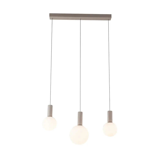 Potrójna lampa wisząca TESTA beżowa biała 33-51110 3xG9 kule nad stół