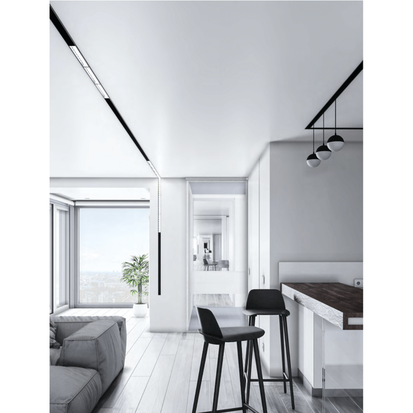 Owalna lampa szynowa ścieżka świetlna Points TR082-1-6W3K-M-B LED 6W 3000K  czarny