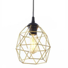 Lampa wisząca druciany klosz Galaxy 3456 TK Lighting metalowa czarna złota