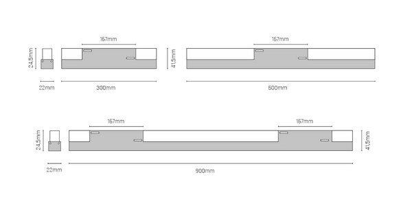 Listwa ledowa Komatsu 6540 Shilo 12W 3000K do szyny magnetycznej czarna