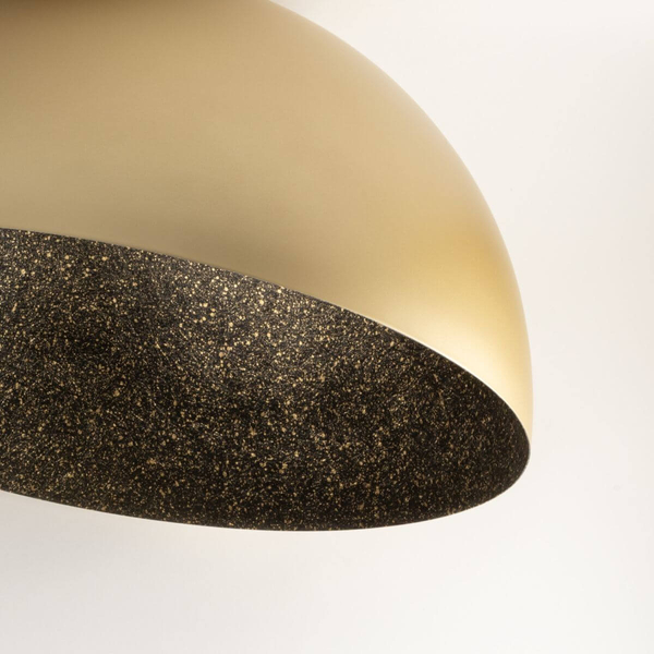 Sufitowa lampa nowoczesna Sfera nakrapiana czarna złota