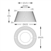 Druciana lampa sufitowa Balu MX3328-2-3BT LED 34W 3000-6000K czarny