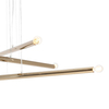 Kaskada lampa wisząca TUBO 1072K30 Aldex nowoczesny zwis tuby złote