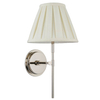 Ścienna lampa do jadalni Rennes & Carla 103356 tkaninowa nikiel kremowa