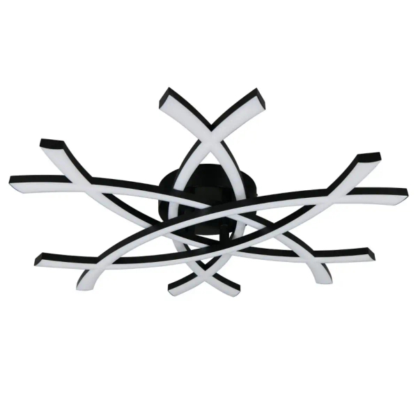 Designerski plafon natynkowy Pollock R63691132 LED 33W 3000K liniowy czarny