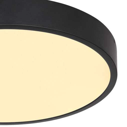 Lampa sufitowa LUCENA 12368-30 okrągła metalowa LED 28W 4000K plafon czarny