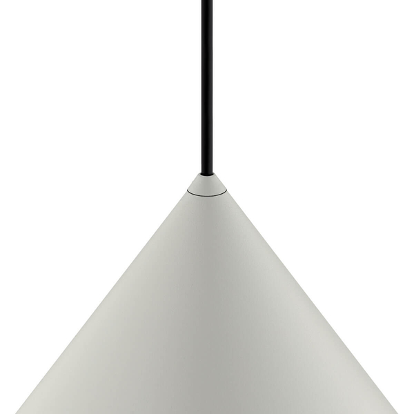 Lampa wisząca stożek Zenith 10872 Nowodvorski zwis do sypialni jedwabisty szary