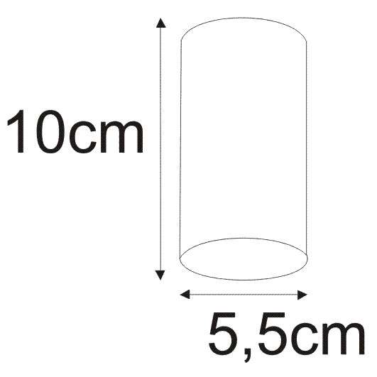 Spot LAMPA sufitowa Mile K-4404 Kaja natynkowa OPRAWA okrągła metalowa tuba czarna