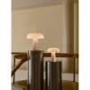 Marmurowa lampa stołowa Glossy 2520015001 grzybek biały