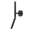 Lampa ścienna regulowana Stick 1084C1 Aldex tuba metalowa czarna