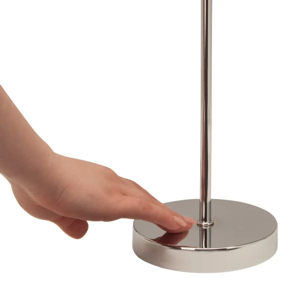 Stołowa lampka nocna Kasha 94874/05 dotykowa chrom biała