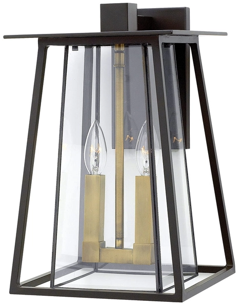 Latarnia naścienna HK-WALKER2-L Hinkley znicz szklany przeźroczysty