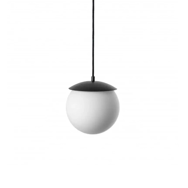 Łazienkowa lampa wisząca KUUL KLG122PS0 biała czarna 1xE27 IP44 kula
