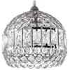 Kryształowa LAMPA wisząca VEN E1648/1H dekoracyjna OPRAWA crystal ZWIS glamour przezroczysty chrom