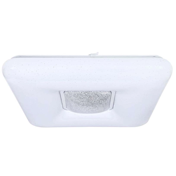 Plafon LAMPA sufitowa YAX ML4402 Milagro kwadratowa OPRAWA glamour LED 24W 3000K – 6000K z efektem gwiazd biała chrom