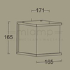 Zewnętrzna LAMPA elewacyjna BOX CUBE 5184601118 Lutec metalowa OPRAWA kinkiet kostka ścienna IP44 szara