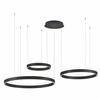 Zwisająca lampa nad stół BARI LE44317 LED 181W 3000K pierścienie czarny