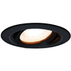 Sufitowa LAMPA wpust LAGOS LP-4425/1RM BK Light Prestige okrągła OPRAWA regulowane oczko do zabudowy IP65 czarne