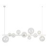 Wielopunktowa lampa salonowa BUBBLES AZ5867+AZ5872 biały przezroczysty