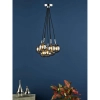 Zwisająca lampa kulista Elpis ELP342-01 bubble przydymione chrom