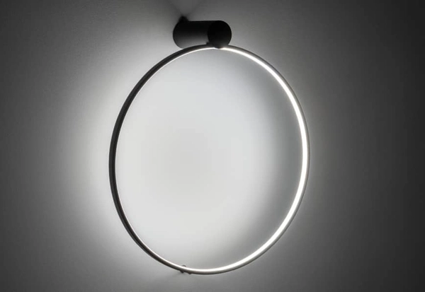 Kinkiet ring okrągły Circolo 10928 Nowodvorski LED 18W 3000K czarny