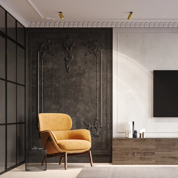 Podtynkowa lampa sufitowa Calipso C110CL-01-GU10-BS czarny mosiądz