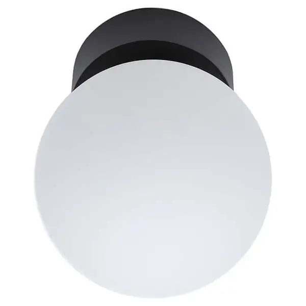 Sufitowa lampa Kier 10302 kulista do sypialni czarna biała