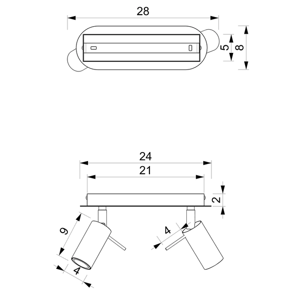 Przysufitowa lampa loftowa Preston metalowa różowa chrom