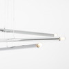 6-płomienny zwis Tubo 1072K4 Aldex lampa wisząca rurki do salonu chrom