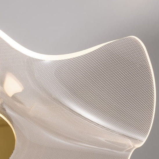 Modernistyczna LAMPA sufitowa CALI LE41369 Luces Exclusivas metalowa OPRAWA plafon LED 31W 3000K falująca meduza złota