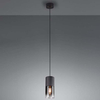 Wisząca lampa loftowa Robin 310600132 szklana tuba czarna do kuchni