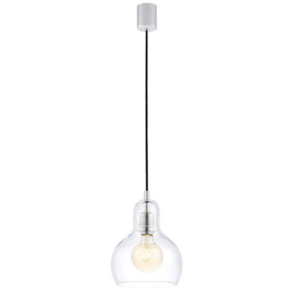 LAMPA wisząca LONGIS I 10121109 Kaspa szklana OPRAWA kulisty ZWIS przezroczysty