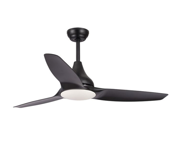 LAMPOWENTYLATOR sufitowy SAGUNTO LE42550 Luces Exclusivas metalowa OPRAWA plafoniera wiatrak LED 18W 3000K plafon czarny